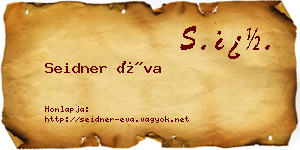 Seidner Éva névjegykártya